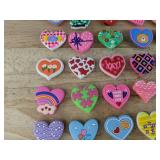 40 Brand New Heart Character Croc Charms