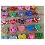 40 Brand New Heart Character Croc Charms