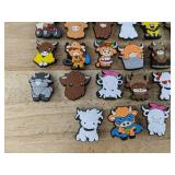 27 Brand New Highland Cow Croc Charms