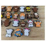 27 Brand New Highland Cow Croc Charms