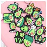 22 Brand New Avocado Character Croc Charms