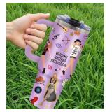 Brand New Taylor Swift 40oz Double Wall Music Themed Stainless Steel Insulated Tumbler