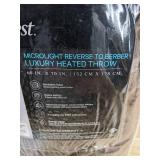 Brand New Beautyrest Luxury Heated Throw Blanket, 60" x 70", Brown