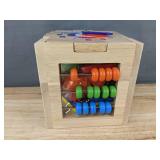 Brand New Wooden Activity Cube for Kids, 12+ Months, Shapes & Activities