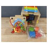 Brand New Wooden Activity Cube for Kids, 12+ Months, Shapes & Activities