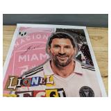 2 Brand New Lionel Messi Inter Miami Canvas Posters - 12 x 18" & 17.5 x 25"