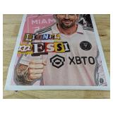 2 Brand New Lionel Messi Inter Miami Canvas Posters - 12 x 18" & 17.5 x 25"
