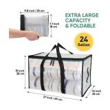 6 Brand New Baleine Extra Large Moving Bags, Clear, $35.00 Retail