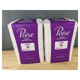 2 Brand New Poise Fresh Protection Pads, Moderate/Long - 54 Each