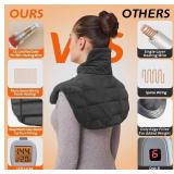 Brand New AmberShine Neck & Shoulder Gray Heating Pad