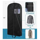 3 Brand New Kimbora 43" Black Suit Bags for Travel