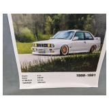 Brand New BMW E30 M3 12" x 18" Canvas Wall Art Poster