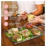 12 Brand New Prestee 9 x 13" Plastic Serving Platters