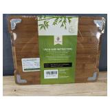 Brand New 3-Piece Bamboo Cutting Board Set with Non Slip Feet $37 Retail