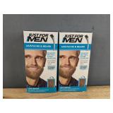 2 Brand New Just For Men Light Brown Mustache & Beard Kits $24 Retail *L