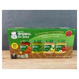 2 Brand New Cases of 20 Gerber 1st Foods Organic Baby Food, Fruit & Veggie Value Pack 4 oz.