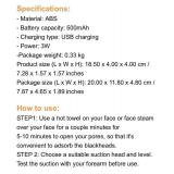 Brand New Blackhead Acne Face Cleanser Suction Vacuum Pressure - Red