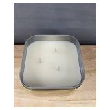 2 Brand New Fireside Glow 3-Wick Scented Candles in Gold Tin