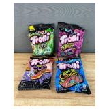 4 Brand New Trolli Original, Electric, Duo, and Crawlers 6.3 oz- 7.5 oz. Bags