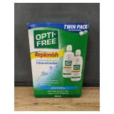 2 Brand New Opti-Free Replenish Disinfecting Solution 10 fl oz Each