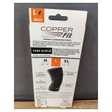 Brand New Copper Fit Compression Knee Sleeve Size L and Ice Compression Knee Sleeve Size Unisex S/M