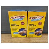 2 Boxes of Brand New Aspercreme Max Strength Lidocaine Cream, 2.7 oz Each