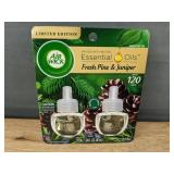 2 Brand New 2-Packs Air Wick Essential Oils Fresh Pine & Juniper