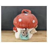 Brand New Moon and Stars Plush Mushroom House Toy with Animal Friends