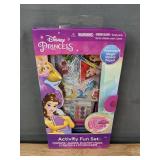 Brand New Disney Princess Activity Fun Set & Heart Shaped Zippered Pouch