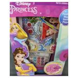 Brand New Disney Princess Activity Fun Set & Heart Shaped Zippered Pouch