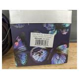Brand New Butterfly Mug, Black Ink Pen & Lined Notebook Gift Set
