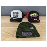 2 Brand New Adjustable Texas Trucker Hats and Texas Beanie