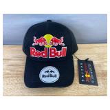 Brand New Red Bull Racing Black Mesh Snapback Cap Adult OSFM