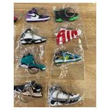 20 Brand New Nike, Air Jordan, Air Max, Kobe, Foamposite, Lebron Sneaker Shoe Keychains