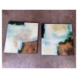 Lot of (2) Abstract Art Pieces