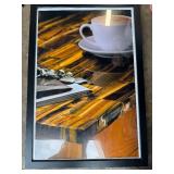 Lot of Large Photo Frames & A Cork Board