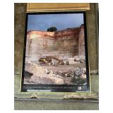 Lot of Large Photo Frames & A Cork Board