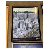 Lot of Large Photo Frames & A Cork Board