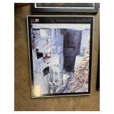 Lot of Large Photo Frames & A Cork Board