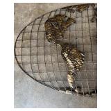 American Mid-Century Gold World Map Plaque