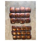 Lot of (2) Metallic/Copper Colored Decor