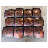 Lot of (2) Metallic/Copper Colored Decor