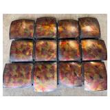 Lot of (2) Metallic/Copper Colored Decor