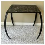 Black Metal Accent Table