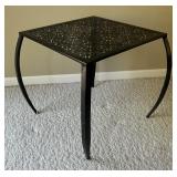 Black Metal Accent Table