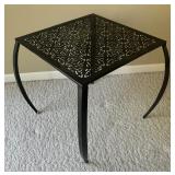 Black Metal Accent Table