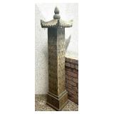 Carved Chinese Cement Pagoda