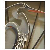 "Blue Heron" Laser Art by Kate Whisler