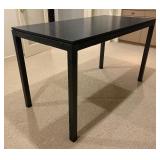 Parsons Base with Honed Mesabi Black Marble Top Table