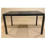 Parsons Base with Honed Mesabi Black Marble Top Table